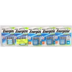 LOT OF 5 ENERGIZER ECO ADVANCED AAA BATTERIES