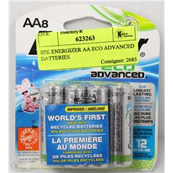 8PK ENERGIZER AA ECO ADVANCED BATTERIES
