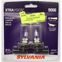 SYLVANIA XTRAVISION 9006 HALOGEN BULBS