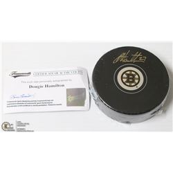 139) DOUGIE HAMILTON SIGNED PUCK WITH COA