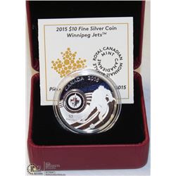 14) RCM 2015 $10 FINE SILVER COIN - WINNIPEG