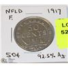 Image 1 : 1917 NFLD FIFTY CENT PIECE