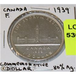 1939 COMMEMORATIVE  CANADIAN  ONE DOLLAR COIN