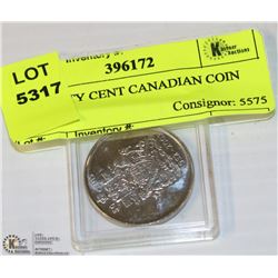 2002 FIFTY CENT CANADIAN COIN