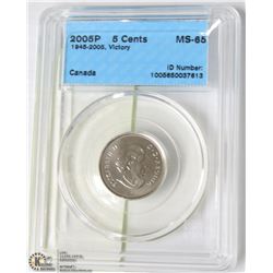 118) RCM 2005P 5 CENT MS-64 1945-2005 VICTORY