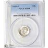 Image 1 : 122) USA 1955-S 10CENT PCGS MS64