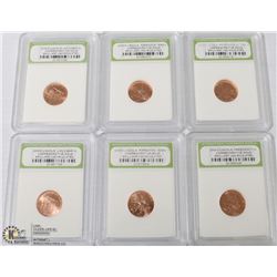 110) USA 2009 P & D UNCIRCULATED CENT TOTAL 6