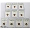 Image 1 : 109) USA EARLY LINCOLN CENT 1950-1959 TOTAL 10