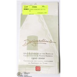 57) RCM 10 CENT STERLING SILVER COIN. 100TH