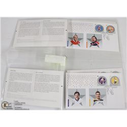 6 PCS DAY OF ISSUE STAMPS - NHL