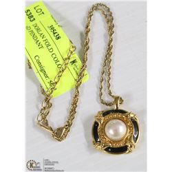 VINTAGE DORLAN FOLD COLOR CHAIN AND PENDANT