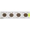 Image 1 : FOUR CANADA LARGE PENNIES YEARS 1876,1887,1917 &