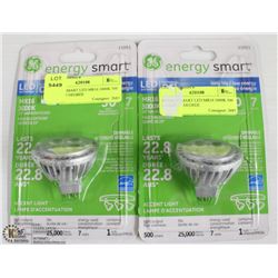 LOT OF 2 GE ENERGY SMART LED MR16 3000K
