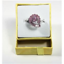 PINK TOPAZ FASHION RING  SZ 5.75