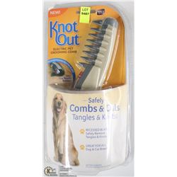 NEW KNOT OUT ELECTRIC PET GROOMING COMB