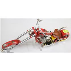 LARGE DIECAST ORANGE COUNTY CHOPPER BIKE MODEL