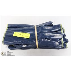 6 PAIRS OF BLUE WORK GLOVES SIZE SMALL