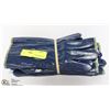 Image 1 : 6 PAIRS OF BLUE WORK GLOVES SIZE SMALL