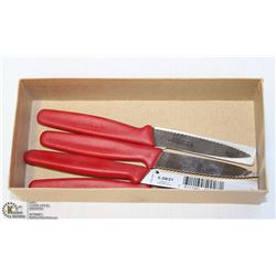 LOT OF 4 VICTORINOX  SWISS PAIRING KNIVES