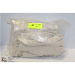 12 PAIRS OF FINGERLESS GLOVE LINERS