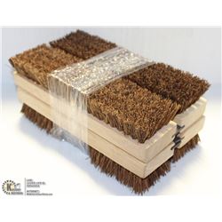 PACK OF FOUR 11" SHORT BRISTLE BROOM HEADS