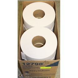 BOX OF 8 ROLLS OF 2 PLY ENVISION TOILET PAPER