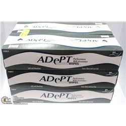 6 BOXES OF ADEPT EXTRA WIDE WIPES