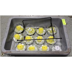 LOT OF 12 PATIO CANDLES