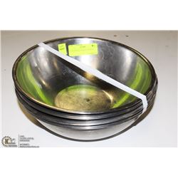 LOT OF 10 STAINLESS 10" BOWLS