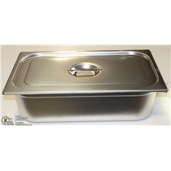 ME#10 S/S FOOD PAN FULL  SIZE 6" WITH LID