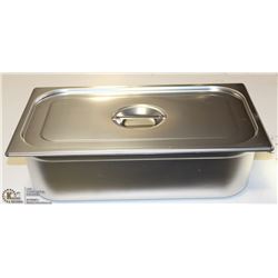 ME#10 S/S FOOD PAN FULL  SIZE 6" WITH LID