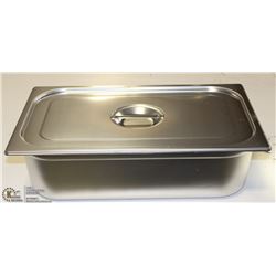 ME#10 S/S FOOD PAN FULL  SIZE 6" WITH LID