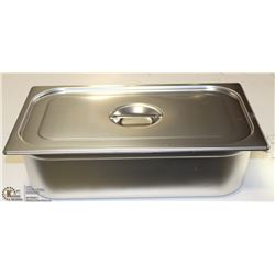 ME#10 S/S FOOD PAN FULL  SIZE 6" WITH LID