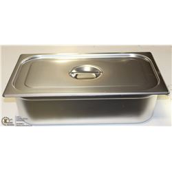 ME#10 S/S FOOD PAN FULL  SIZE 6" WITH LID