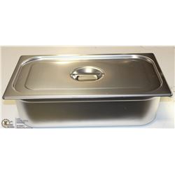 S/S FOOD PAN FULL  SIZE 6" WITH LID