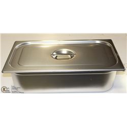 S/S FOOD PAN FULL  SIZE 6" WITH LID