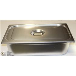 S/S FOOD PAN FULL  SIZE 6" WITH LID