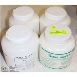 LOT OF 4 CONTAINERS INCL FRYER & GRILL CLEANER