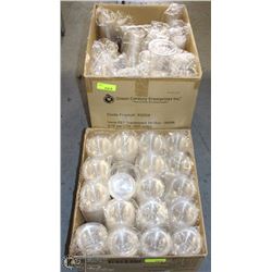 CASE OF GREEN CENTURY TRANSPARENT 16/18OZ CUPS W/