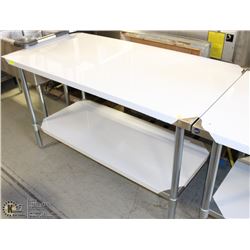ME#16 S/S WORK TOP TABLE 30"X60"WITH GALVANIZED