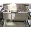 Image 1 : ME#03 TRIPLE COMPARTMENT S/S SINK 15"X15"X14" DEEP