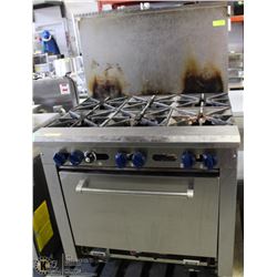 6 BURNER STAINLESS STEEL COMMERCIAL STOVE