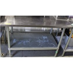 STAINLESS STEEL PREP TABLE 30X48X34