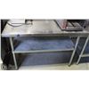Image 1 : STAINLESS STEEL PREP TABLE 30X48X34