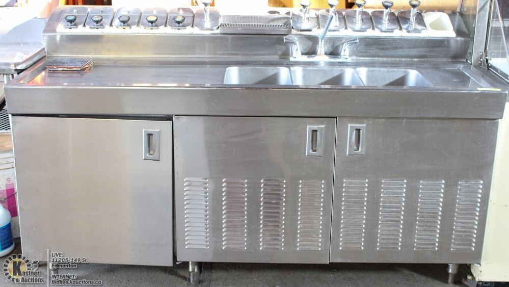 6FT X 2FT 8 INCH ICE CREAM TOPPING STATION