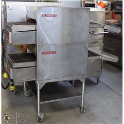 BLODGETT CONVEYOR PIZZA OVENS ELECTRIC, 2 OVENS