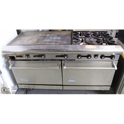 5' AMERICAN RANGE NATURAL GAS DOUBLE OVEN
