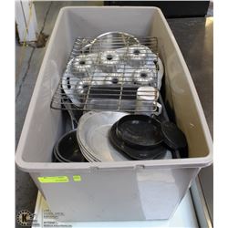 BLUE PLANET STACKABLE STORAGE TOTE