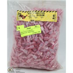 1000PCS MALE SLIDE ON CONNECTORS -INSULATED