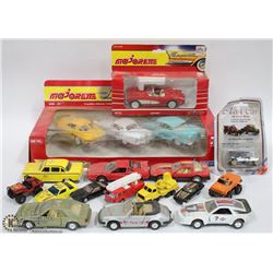 ASSORTED FLAT OF DIE CAST TOYS